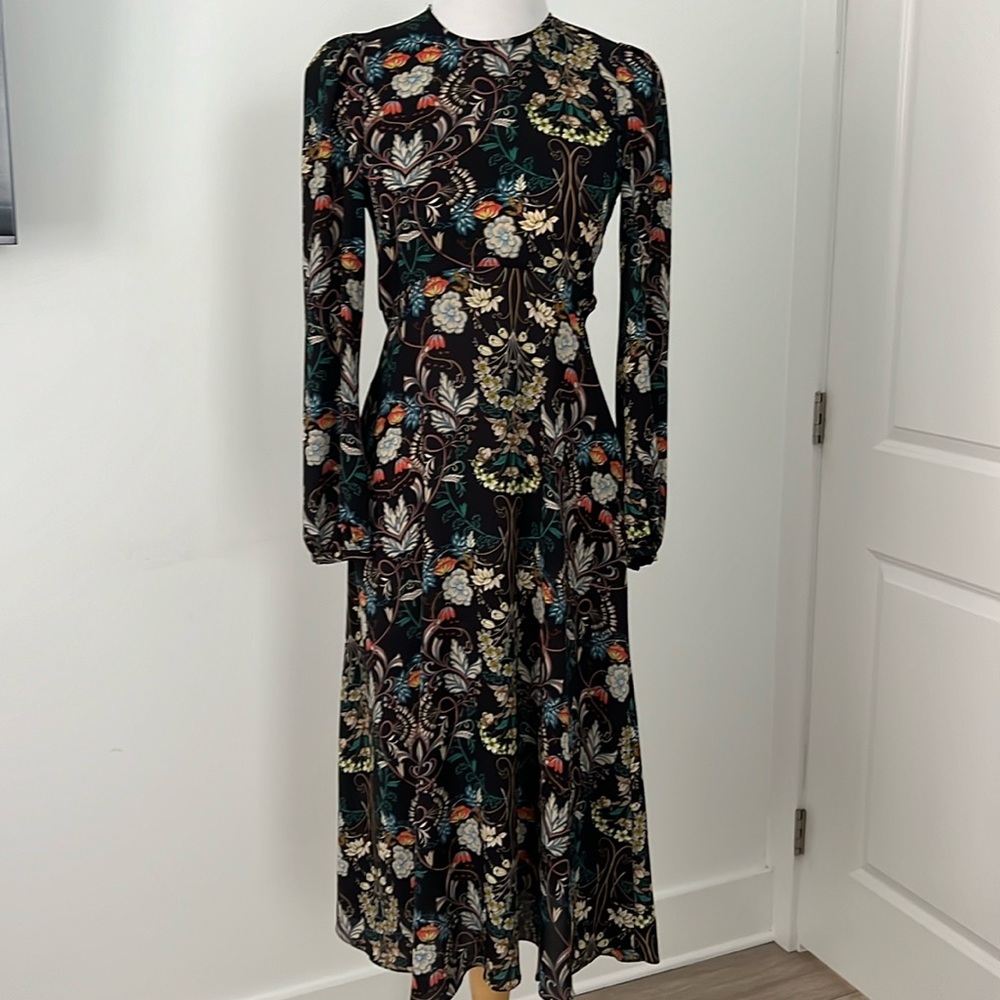 Zara Floral Midi Dress
